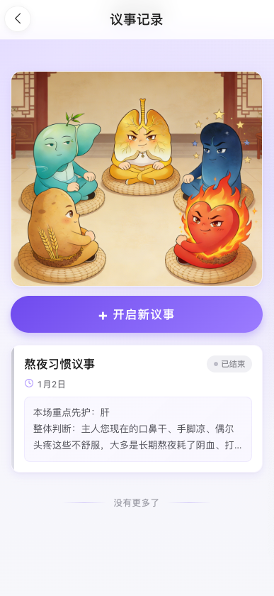 内观藏象议事